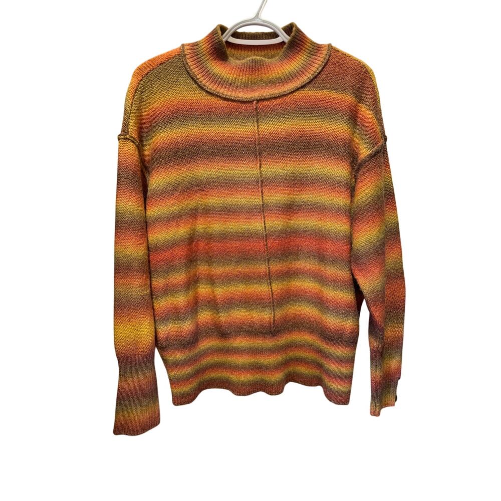 BeachLunchLounge Ombré Mock Neck Sweater Size L